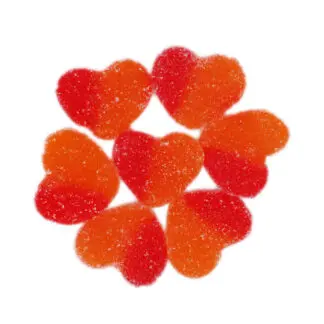 Vidal 4.4# Gummi Peach Hearts