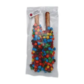 E&A 12/2pc Caramel & M&M Pretzel Rods