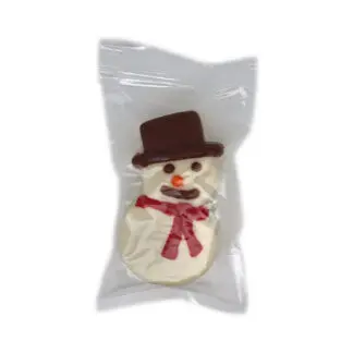 E&A 12c 2pc Chocolate Snowman w/ Gummy Bears