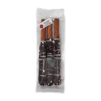E&A 24c 3pc Pretzel Rod w/ Peppermint Crunch