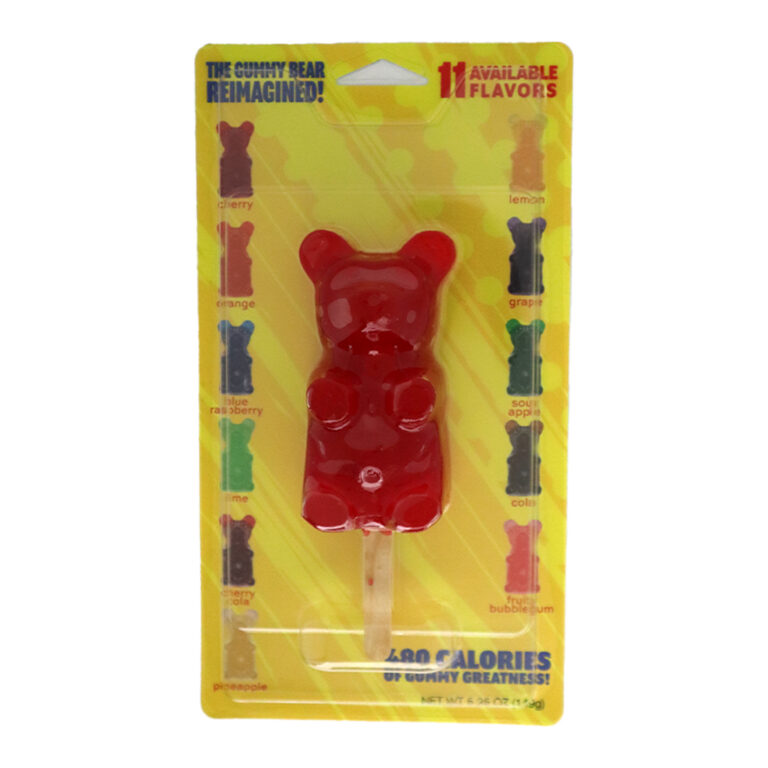 1c Giant Gummi Bear on Popsicle Stick – Casani Candy Co.